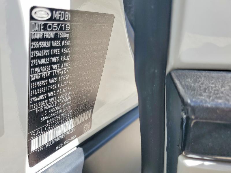 SALGS2RE9KA561533 2019 Land Rover Range Rover photo no. 14