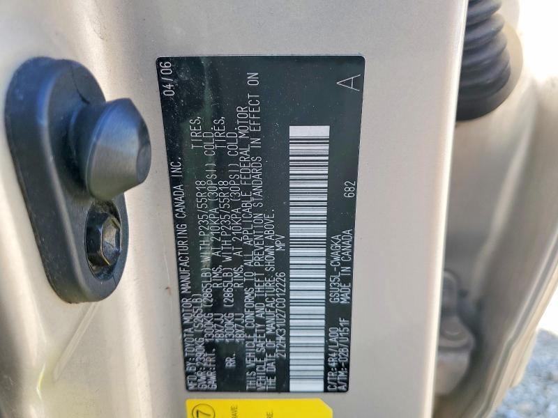 2T2HK31U27C012226 2007 Lexus RX photo no. 13
