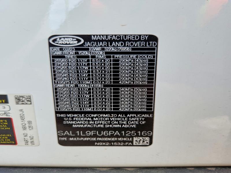 SAL1L9FU6PA125169 2023 Land Rover Range Rover photo no. 13