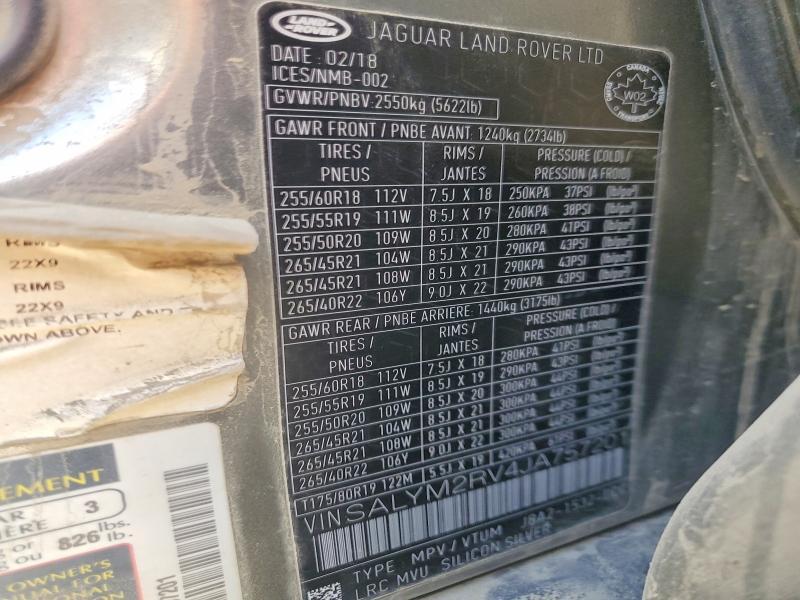 SALYM2RV4JA757201 2018 Land Rover Range Rover photo no. 13