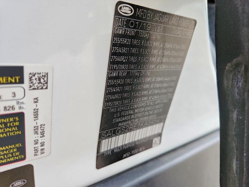 SALGS2RE1KA545472 2019 Land Rover Range Rover photo no. 13
