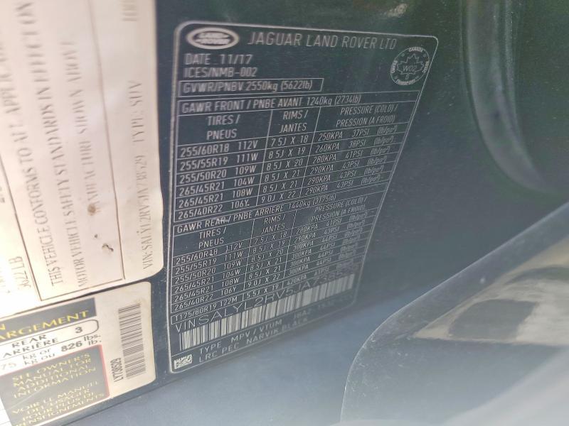 SALYL2RV5JA738529 2018 Land Rover Range Rover photo no. 13