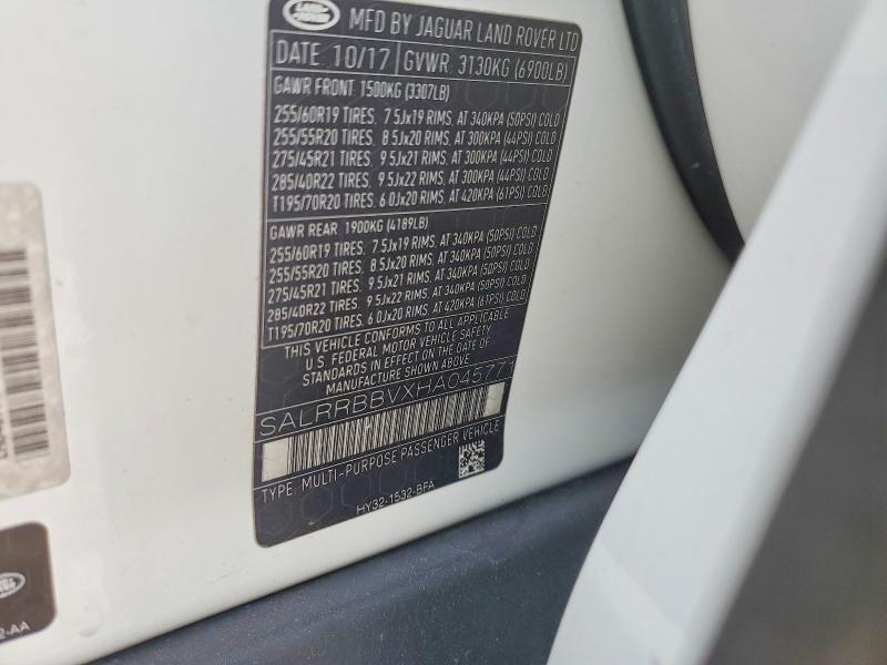 SALRRBBVXHA045771 2017 Land Rover Discovery photo no. 13