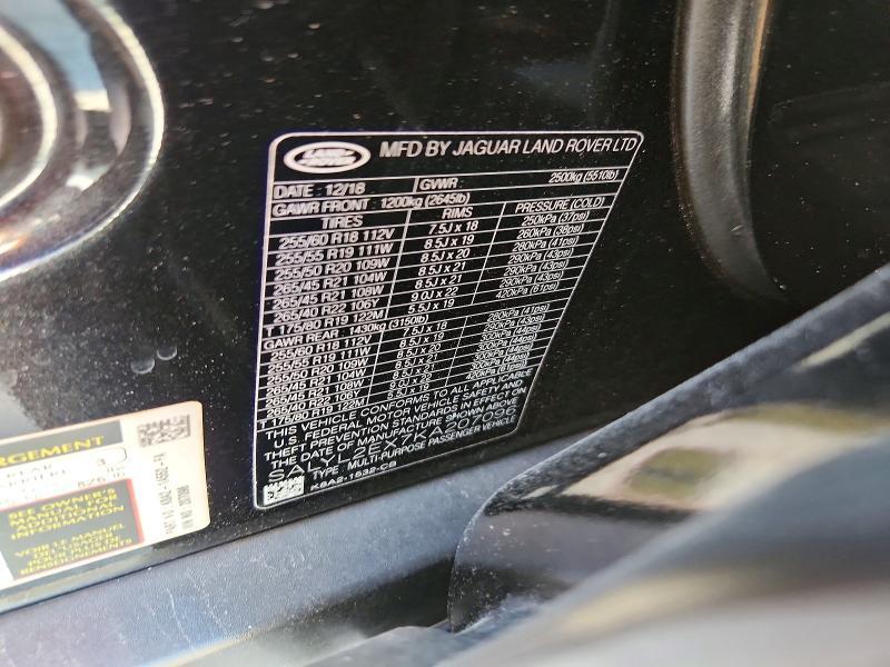 SALYL2EX7KA207096 2019 Land Rover Range Rover photo no. 13
