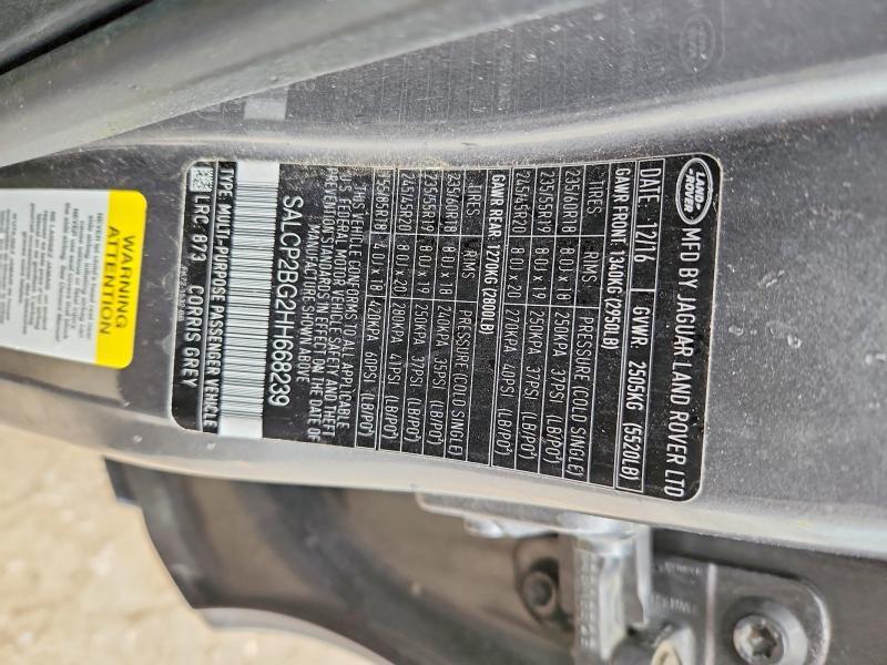 SALCP2BG2HH668239 2017 Land Rover Discovery photo no. 12