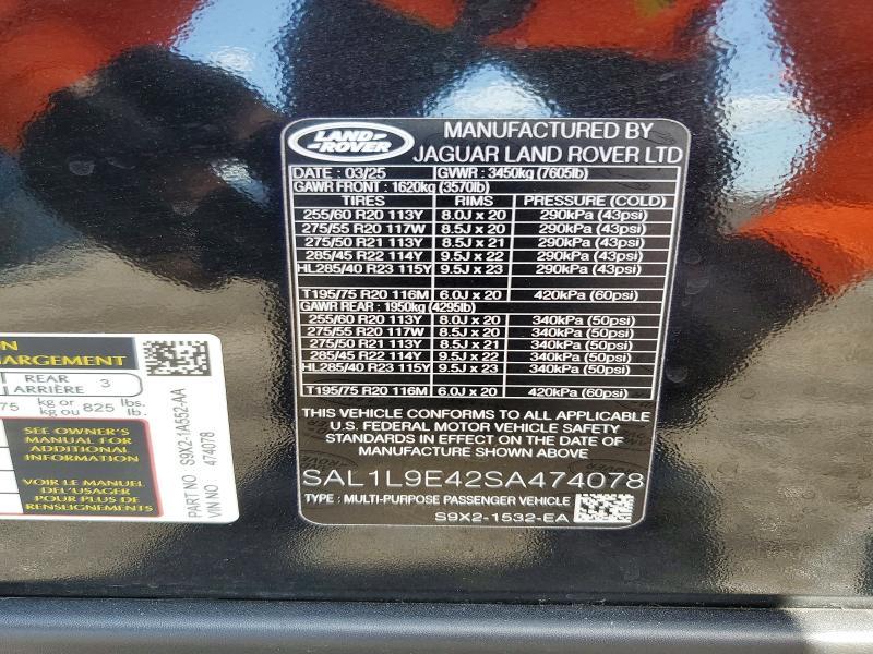 SAL1L9E42SA474078 2025 Land Rover Range Rover photo no. 13