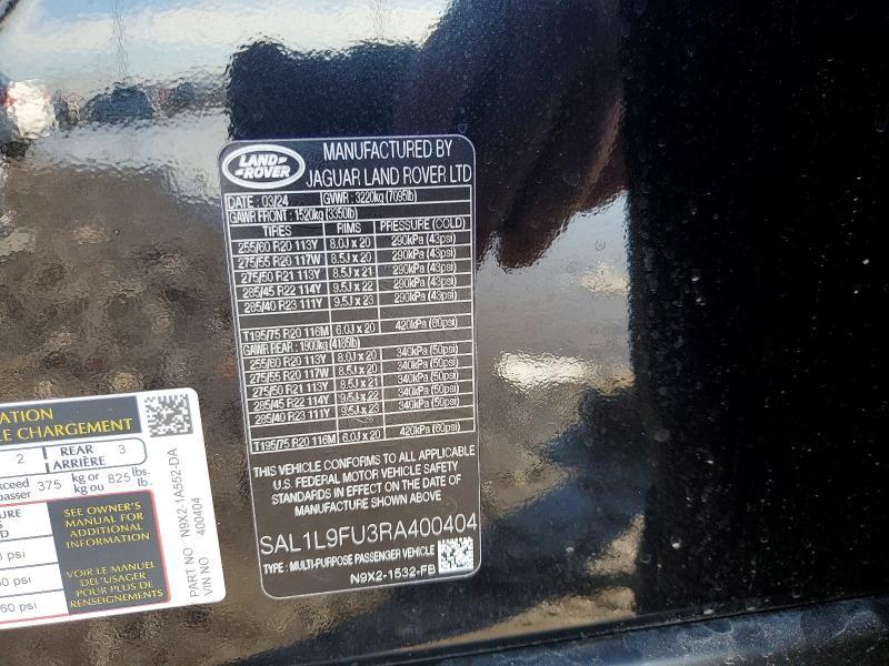 SAL1L9FU3RA400404 2024 Land Rover Range Rover photo no. 13