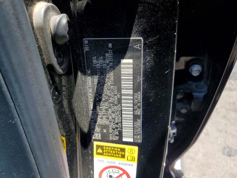 2T2ZK1BA2AC024834 2010 Lexus RX photo no. 13