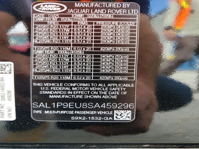 SAL1P9EU8SA459296 2025 Land Rover Range Rover photo no. 13