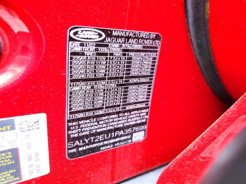 SALYT2EU1PA357699 2023 Land Rover Range Rover photo no. 13