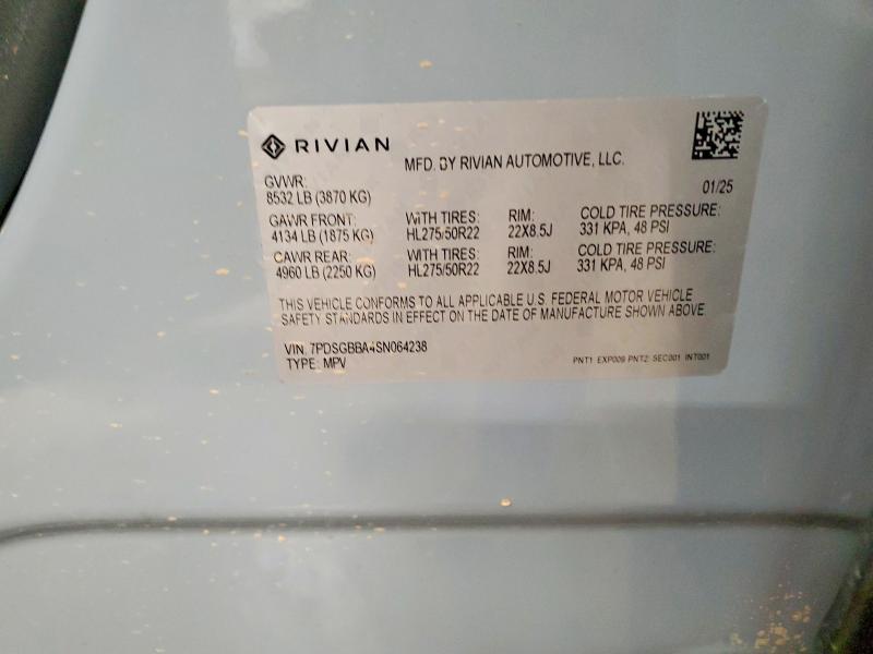 7PDSGBBA4SN064238 2025 Rivian R1S photo no. 14