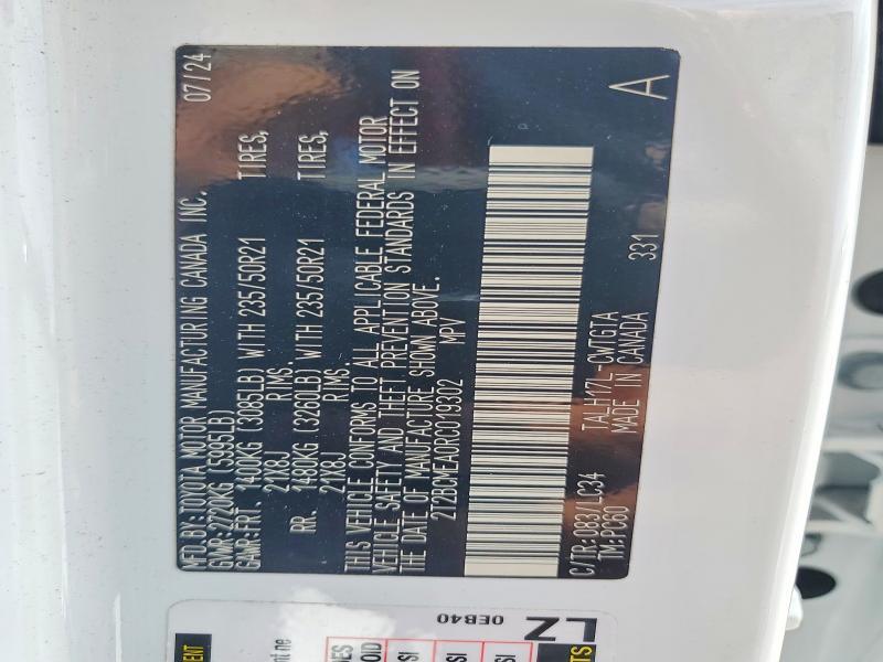 2T2BCMEA0RC019302 2024 Lexus RX photo no. 13