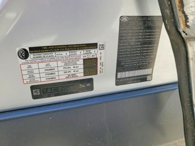 SALGS5SE2LA582012 2020 Land Rover Range Rover photo no. 12