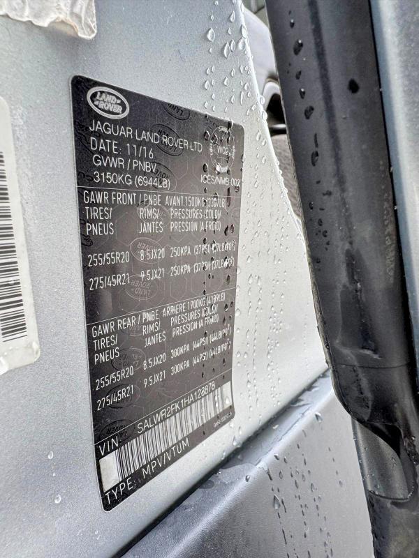 SALWR2FK1HA128878 2017 Land Rover Range Rover photo no. 13