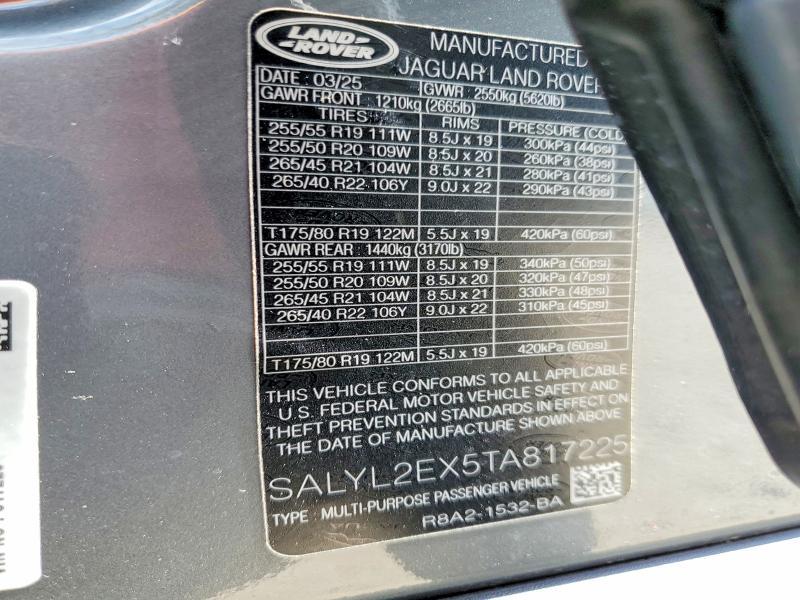 SALYL2EX5TA817225 2026 Land Rover Range Rover photo no. 13