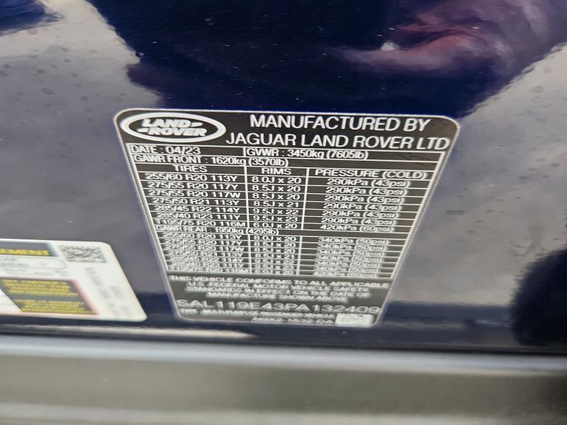SAL119E43PA132409 2023 Land Rover Range Rover photo no. 13