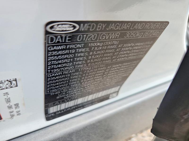 SALWR2SU7LA725405 2020 Land Rover Range Rover photo no. 13