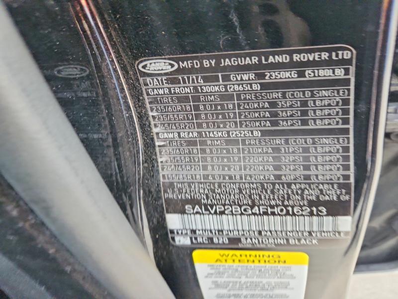 SALVP2BG4FH016213 2015 Land Rover Range Rover photo no. 13