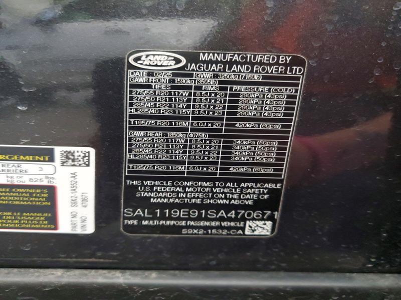 SAL119E91SA470671 2025 Land Rover Range Rover photo no. 14