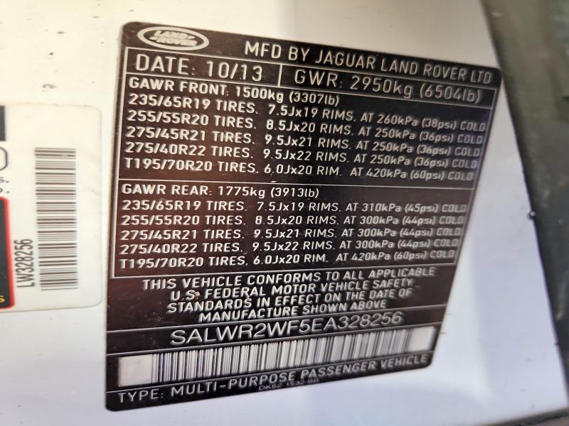 SALWR2WF5EA328256 2014 Land Rover Range Rover photo no. 13