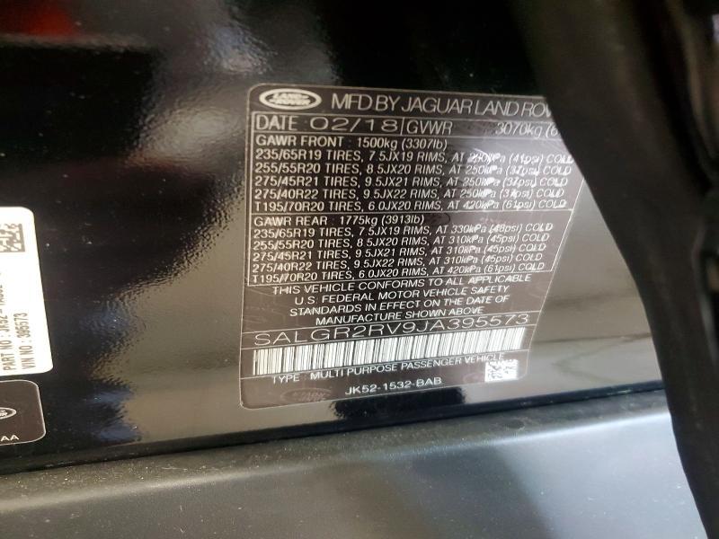 SALGR2RV9JA395573 2018 Land Rover Range Rover photo no. 13
