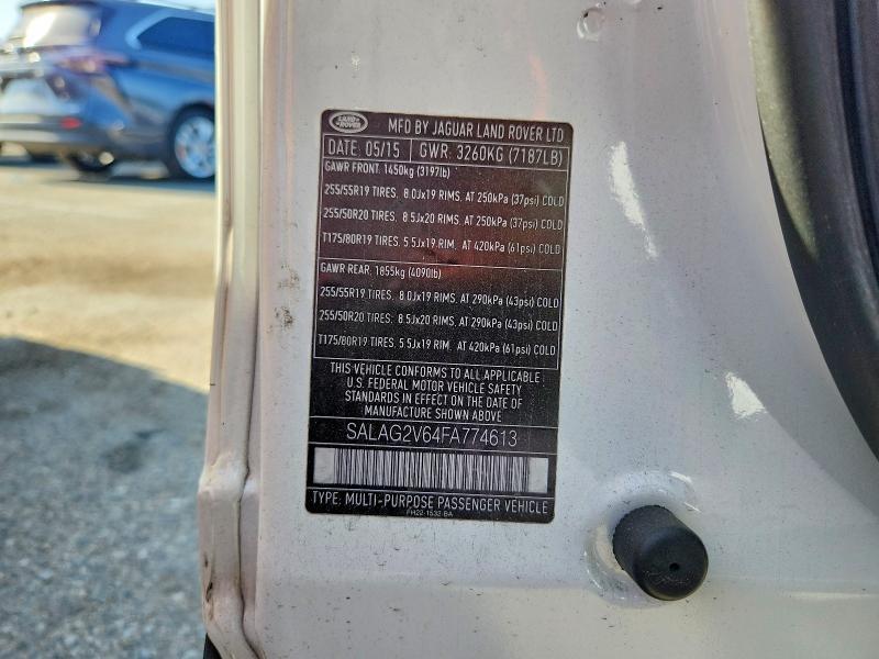 SALAG2V64FA774613 2015 Land Rover LR4 photo no. 13
