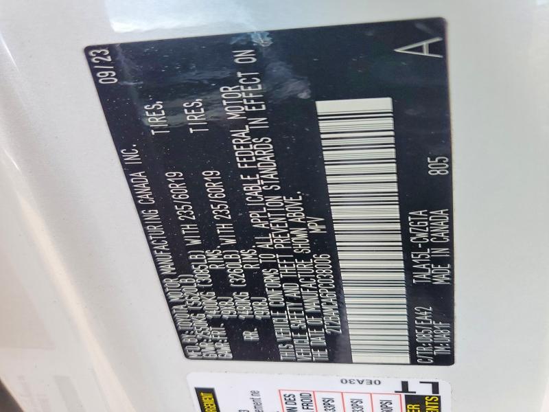 2T2BAMCA6PC038006 2023 Lexus RX photo no. 13