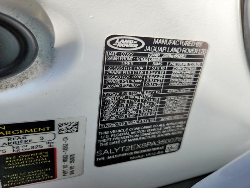 SALYT2EX8PA350078 2023 Land Rover Range Rover photo no. 13