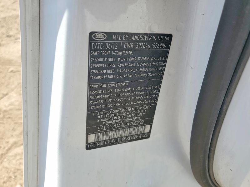 SALSF2D44DA766239 2013 Land Rover Range Rover photo no. 13