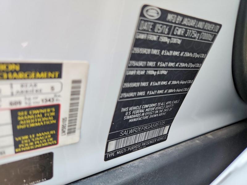 SALWR2EF8GA595105 2016 Land Rover Range Rover photo no. 13