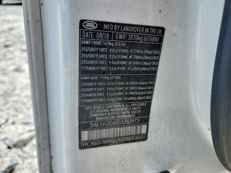 SALSK2D49BA262973 2011 Land Rover Range Rover photo no. 13