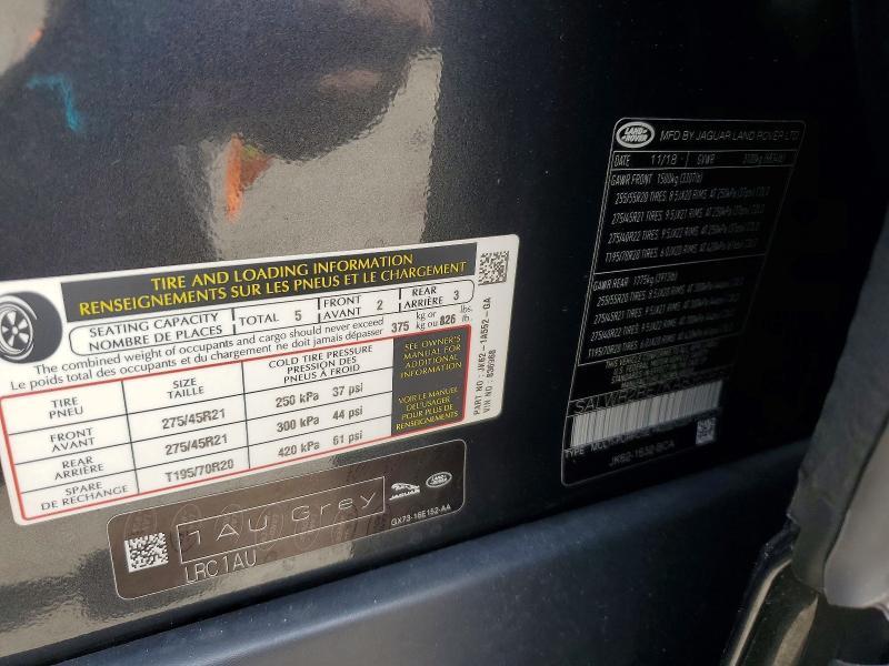 SALWR2RE7KA836968 2019 Land Rover Range Rover photo no. 14