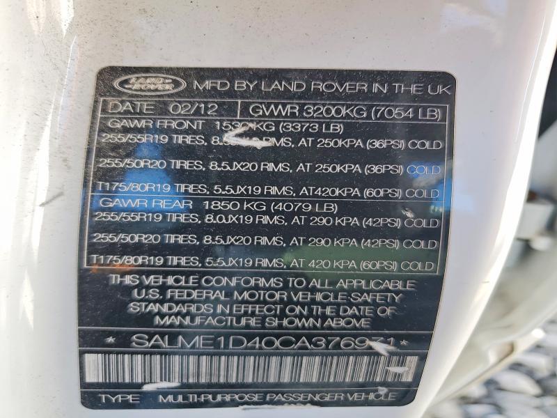 SALME1D40CA376971 2012 Land Rover Range Rover photo no. 13