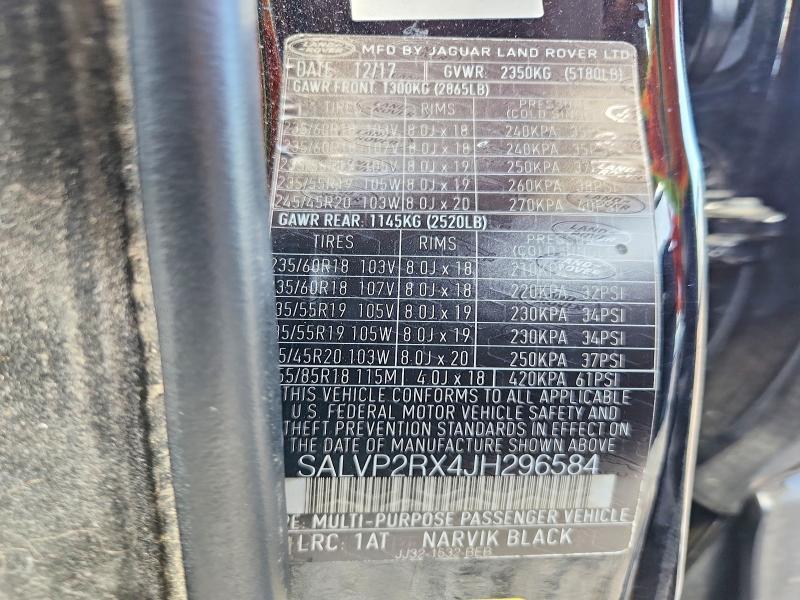 SALVP2RX4JH296584 2018 Land Rover Range Rover photo no. 13
