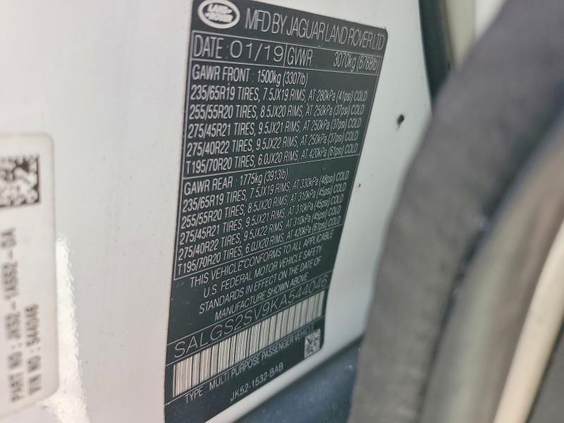 SALGS2SV9KA544046 2019 Land Rover Range Rover photo no. 14