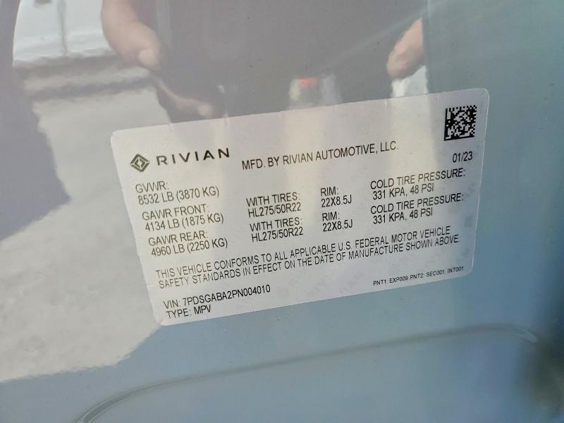 7PDSGABA2PN004010 2023 Rivian R1S photo no. 13
