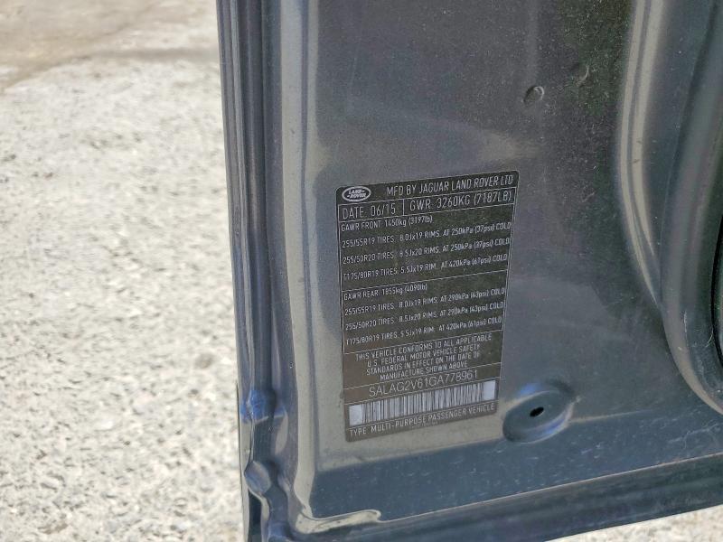 SALAG2V61GA778961 2016 Land Rover LR4 photo no. 13