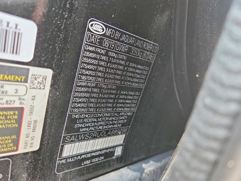SALWS2RU0LA889296 2020 Land Rover Range Rover photo no. 13