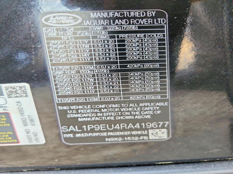 SAL1P9EU4RA419677 2024 Land Rover Range Rover photo no. 13