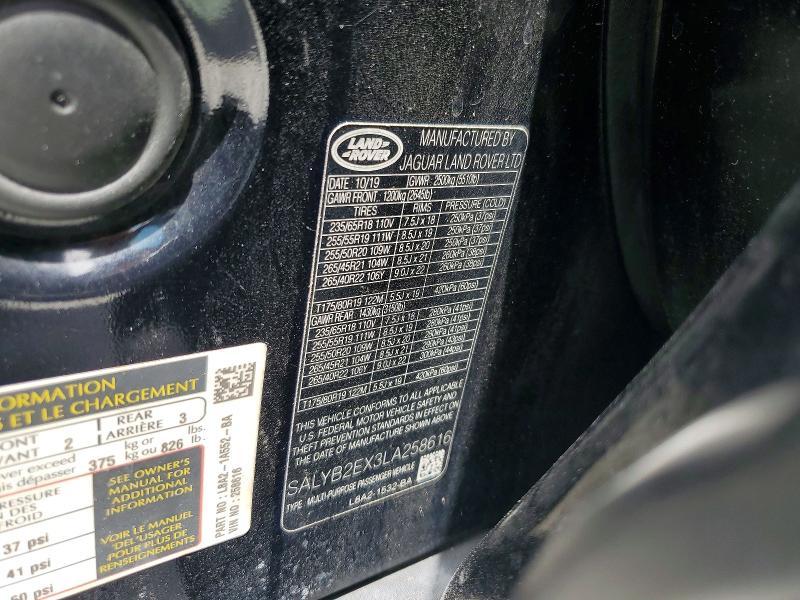 SALYB2EX3LA258616 2020 Land Rover Range Rover photo no. 13