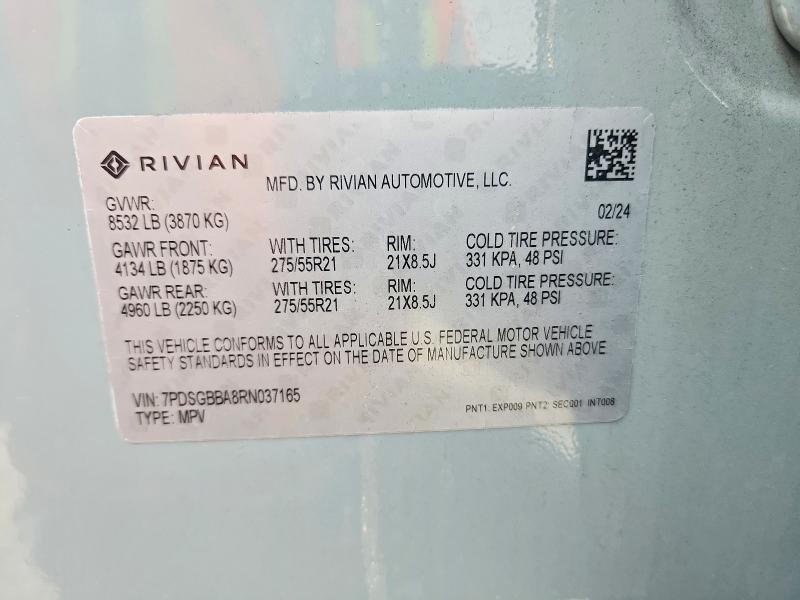 7PDSGBBA8RN037165 2024 Rivian R1S photo no. 13