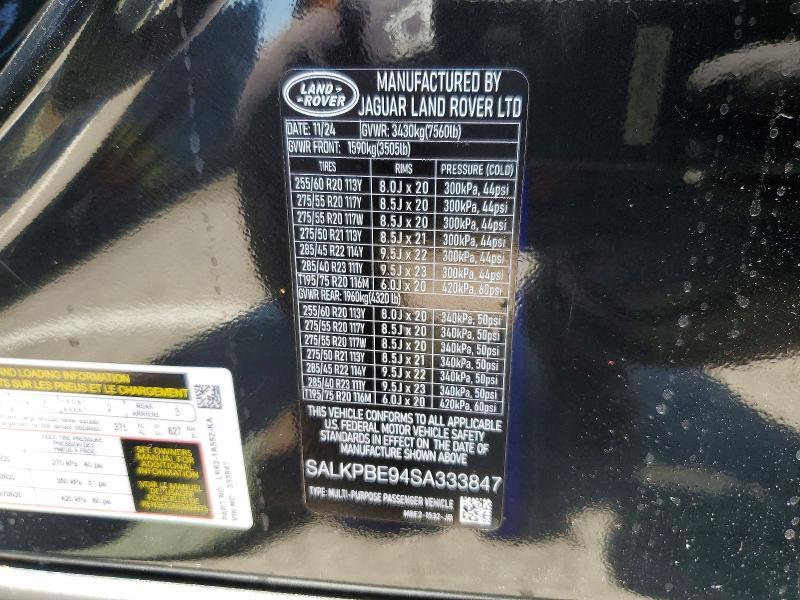 SALKPBE94SA333847 2025 Land Rover Range Rover photo no. 13