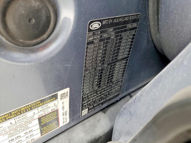 SALYL2EV7KA203029 2019 Land Rover Range Rover photo no. 13