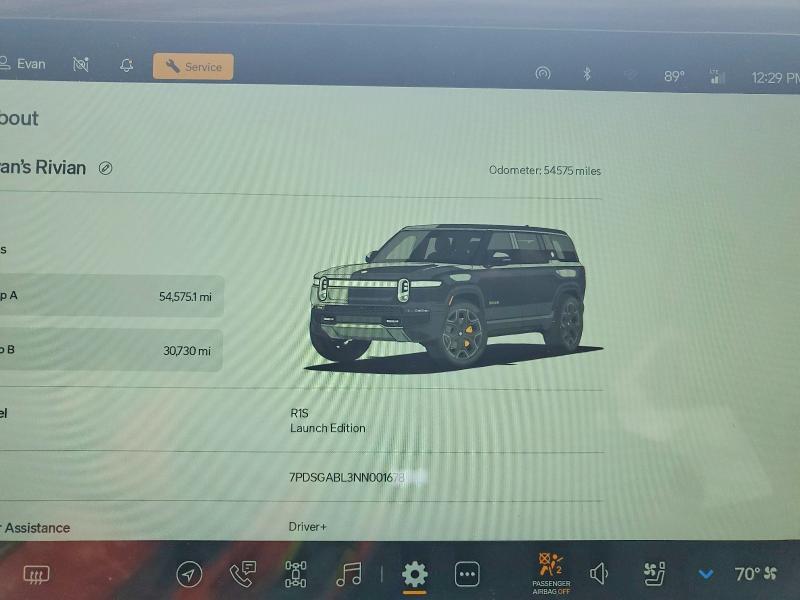 7PDSGABL3NN001678 2022 Rivian R1S photo no. 9