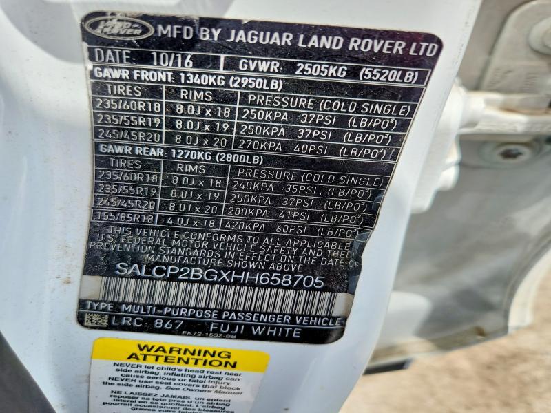 SALCP2BGXHH658705 2017 Land Rover Discovery photo no. 13