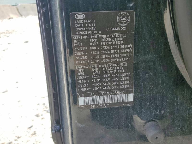 SALSF2D44BA283542 2011 Land Rover Range Rover photo no. 13