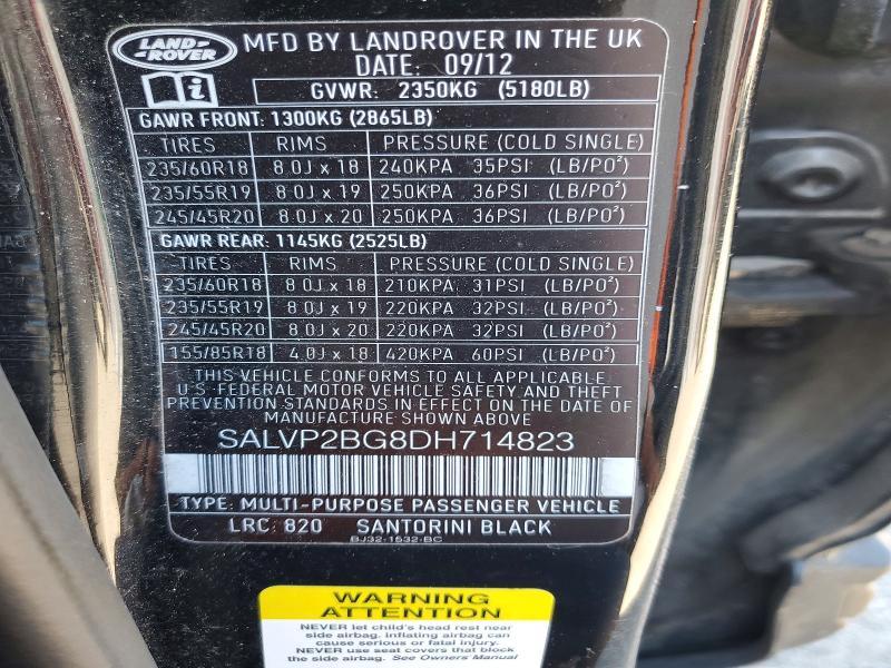 SALVP2BG8DH714823 2013 Land Rover Range Rover photo no. 13