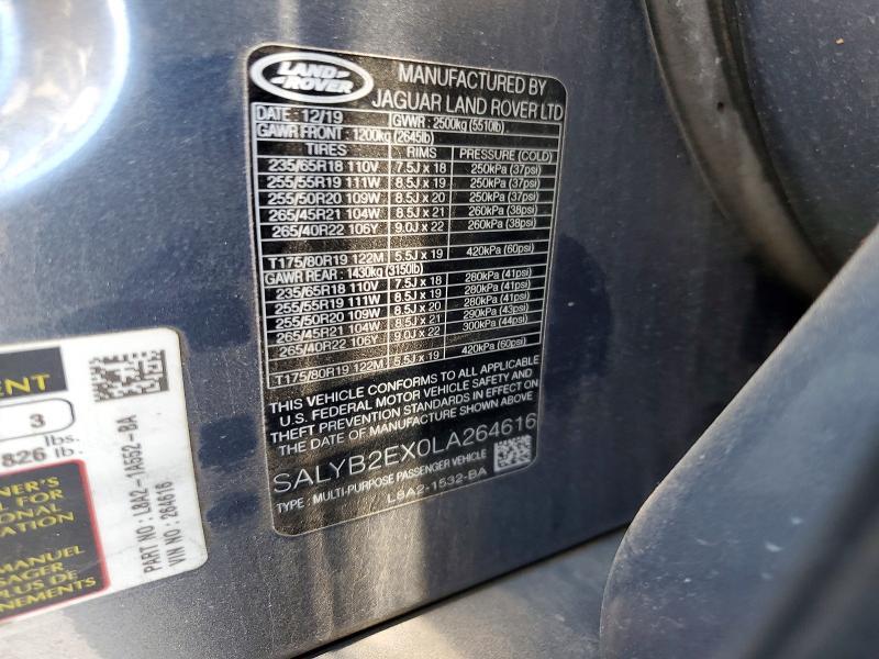SALYB2EX0LA264616 2020 Land Rover Range Rover photo no. 13