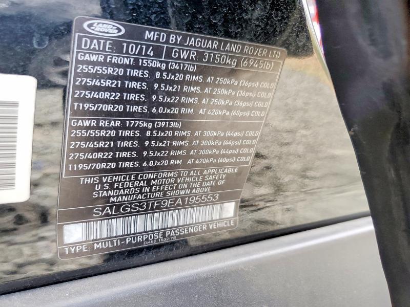 SALGS3TF9EA195553 2014 Land Rover Range Rover photo no. 13