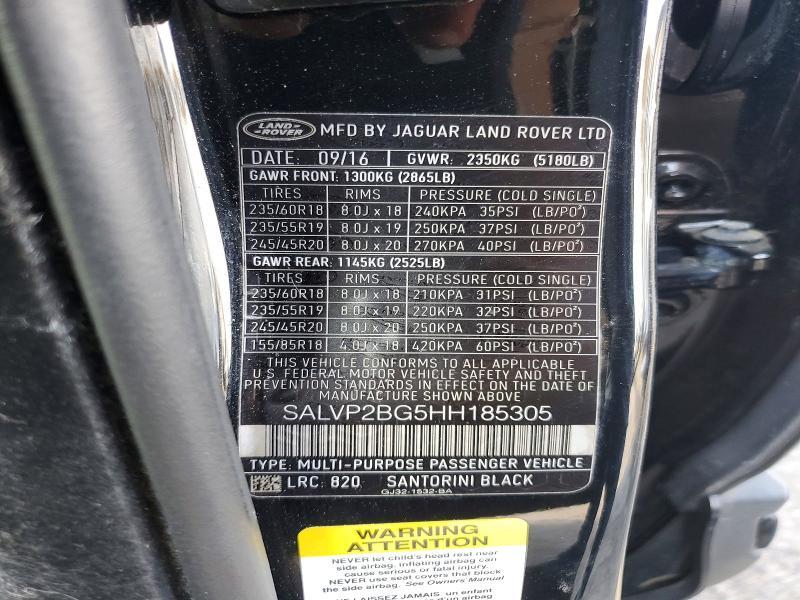 SALVP2BG5HH185305 2017 Land Rover Range Rover photo no. 13